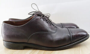ALDEN OXFORD 905 Perf Tip Bal Men Shoes 10.5D Burgundy‎